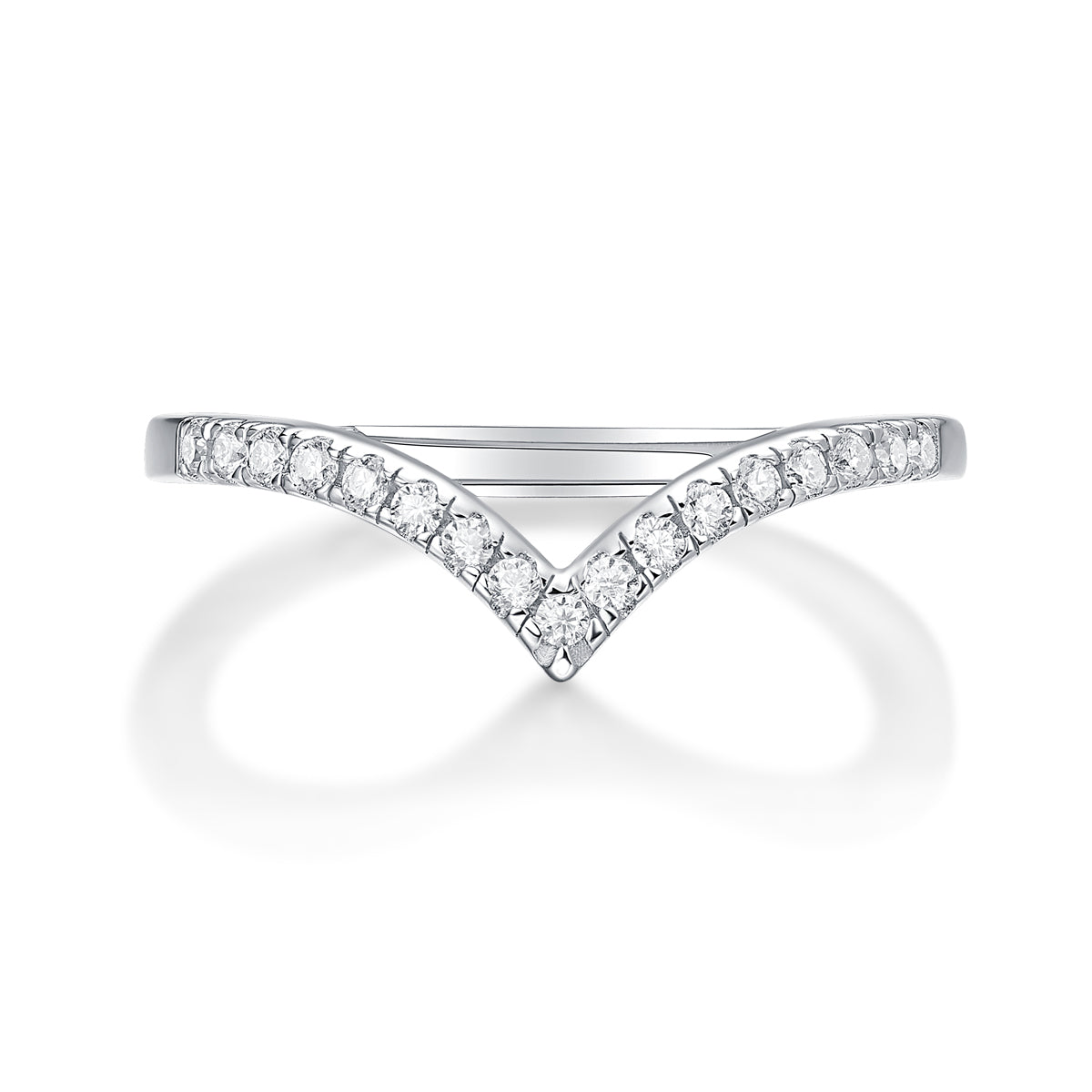 【02LIVE # link 26 - BUY 1 GET 1 free ring】S925 Silver Adjustable Moissanite crown Rings R12464