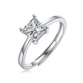Adjustable Moissanite intellectual Rings R12738-6.5(BUY 1 GET 1 Present )