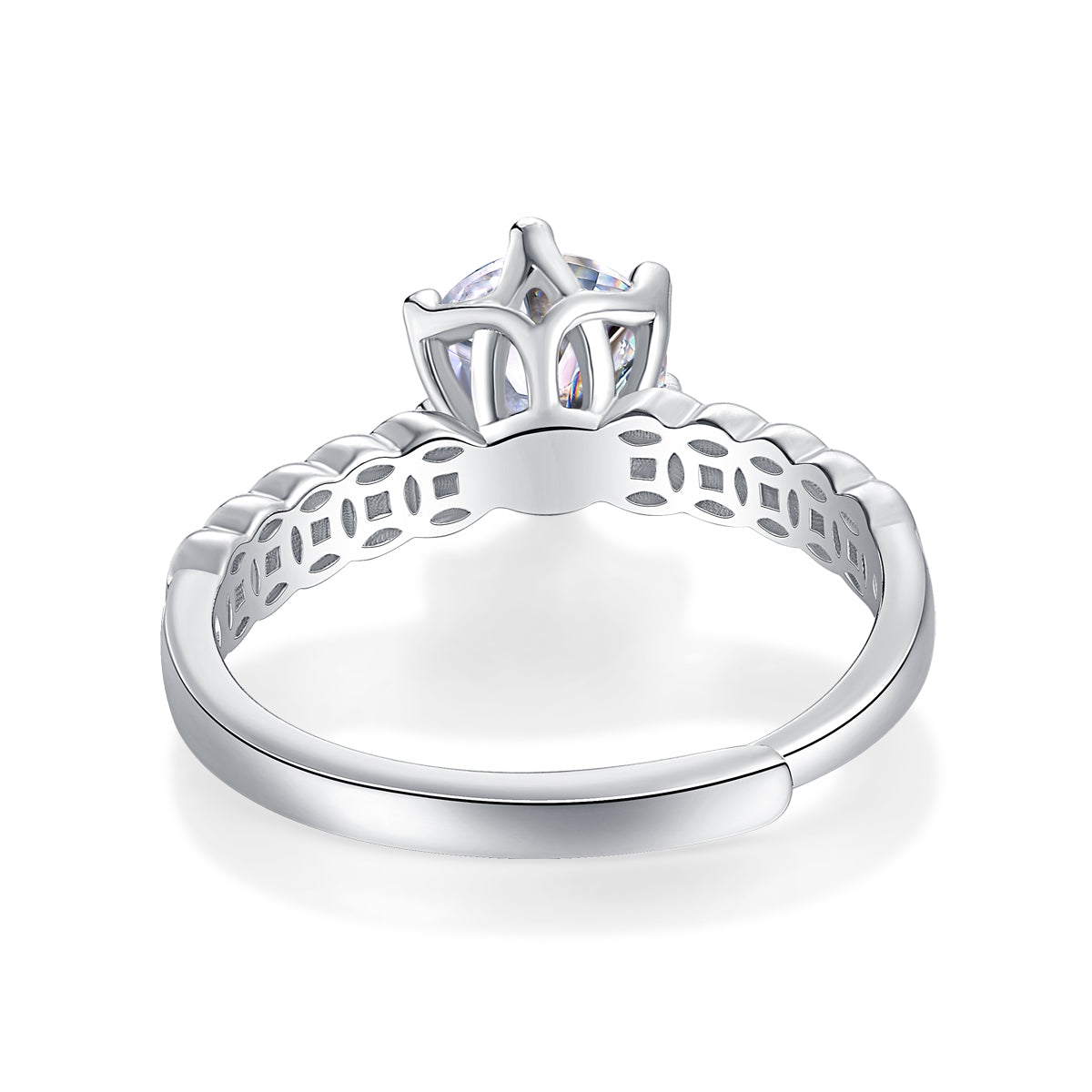 Adjustable Moissanite Money is rolling in Rings R12357-6.5