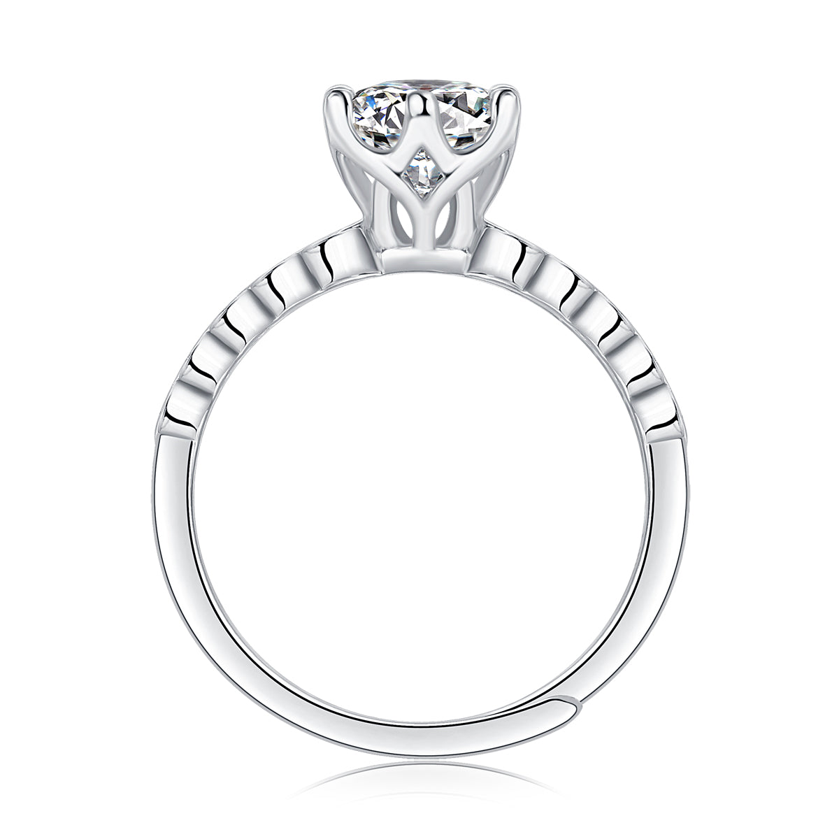 Adjustable Moissanite Money is rolling in Rings R12357-6.5