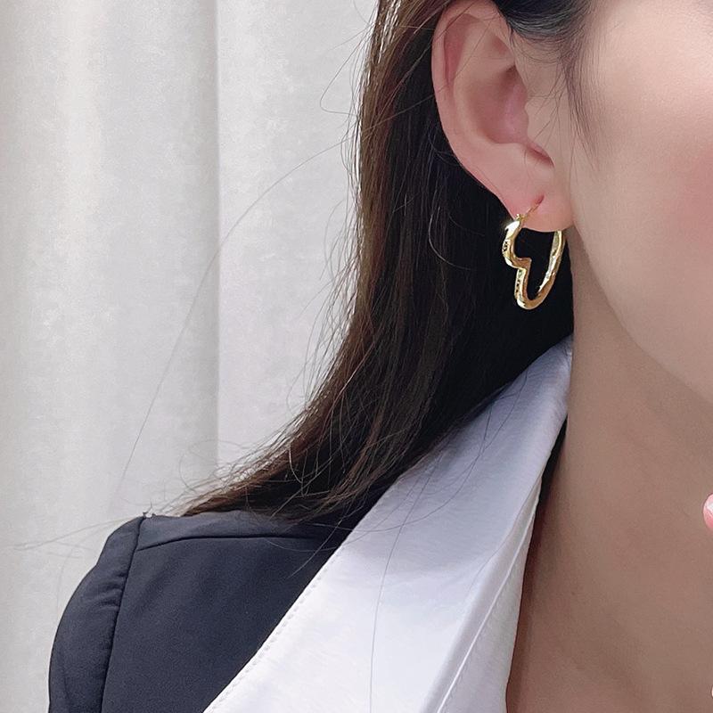Heart Hoop Earrings