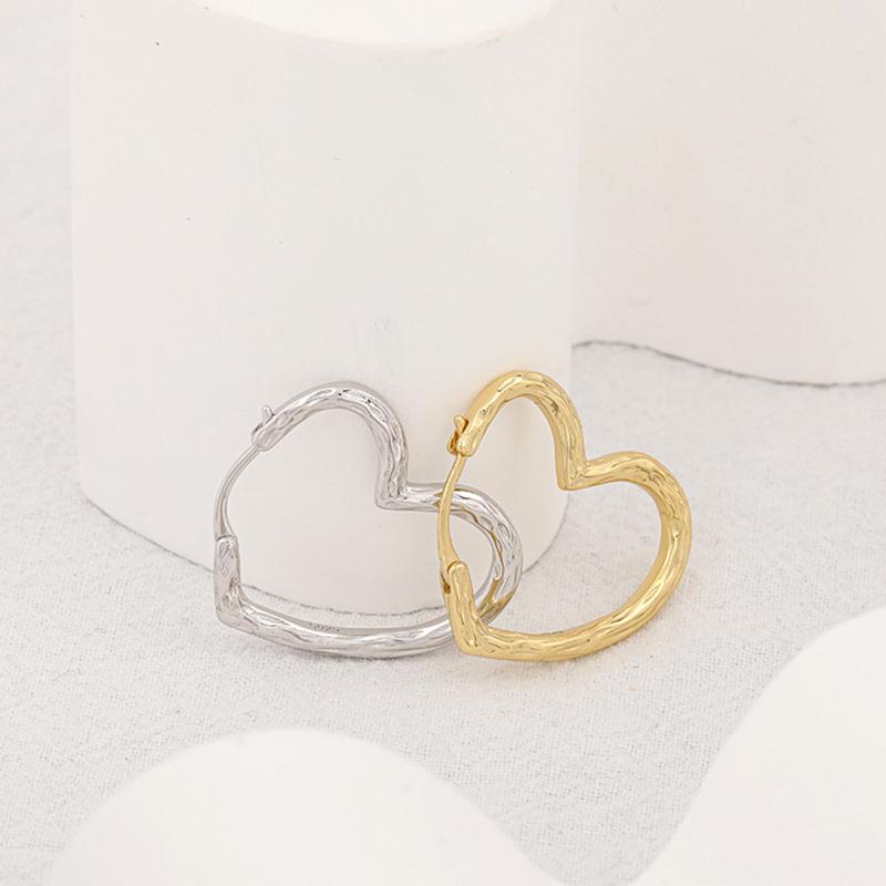 Heart Hoop Earrings