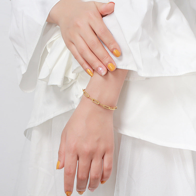 Vermeil Link Chain Bracelet