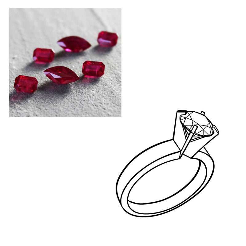 Custom Birthstone Gems/Custom Earrings/Bracelets/Necklaces/Garnet/Aquamarine/Ruby/Sapphire