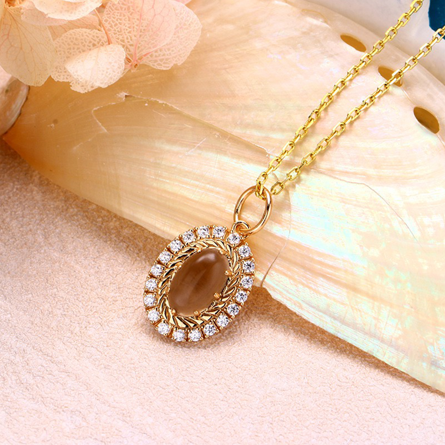 Smoky Quartz Glamour Pendant