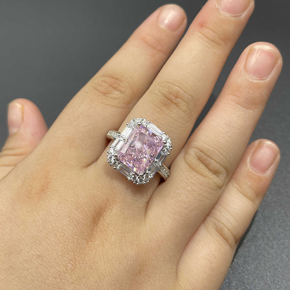 Pink Open High Carbon Diamond Ring SH/ZHFR0012-2