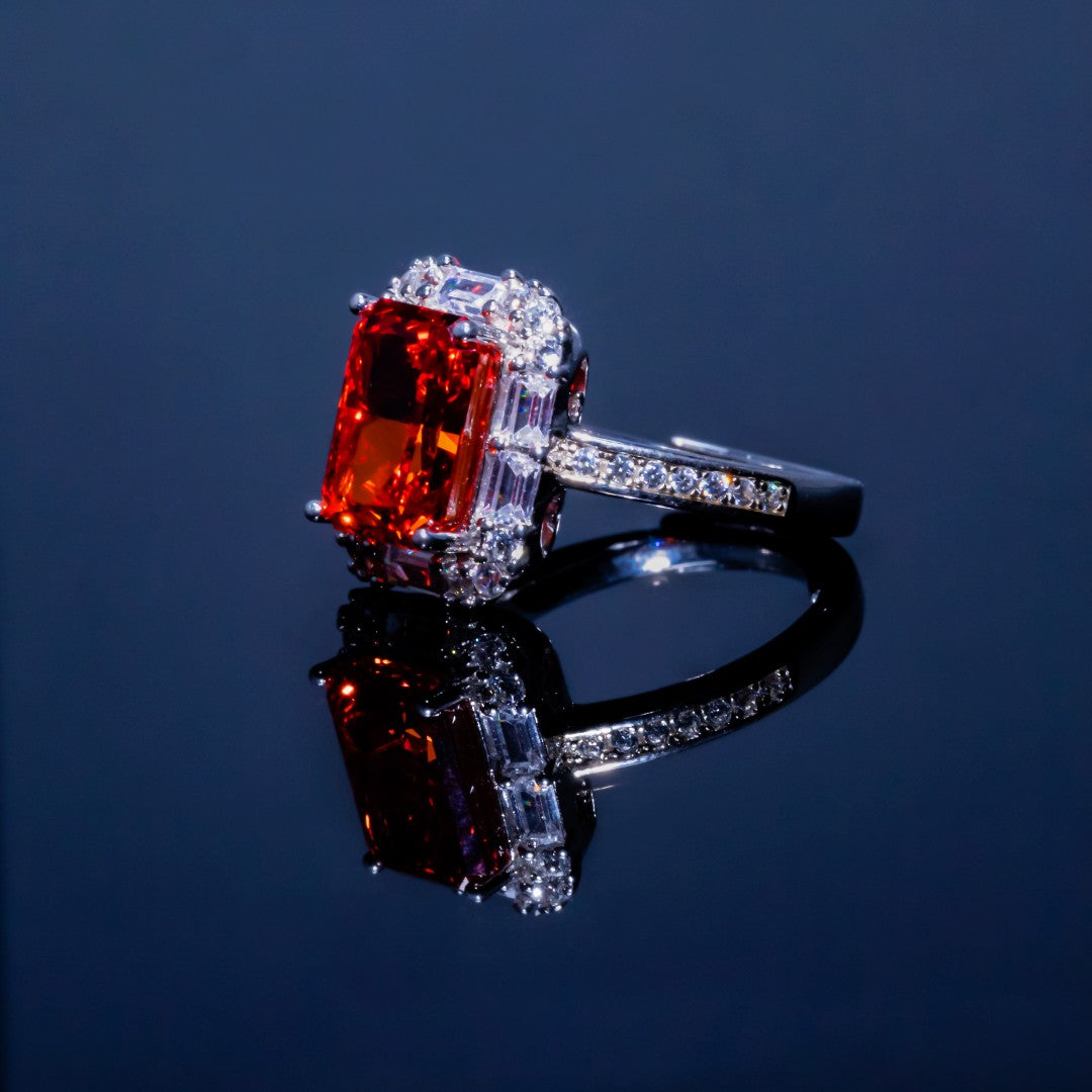 Pink Open High Carbon Diamond Ring SH/ZHFR0012-2