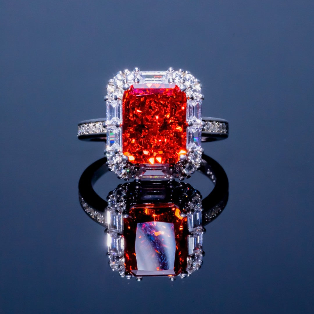 Pink Open High Carbon Diamond Ring SH/ZHFR0012-2