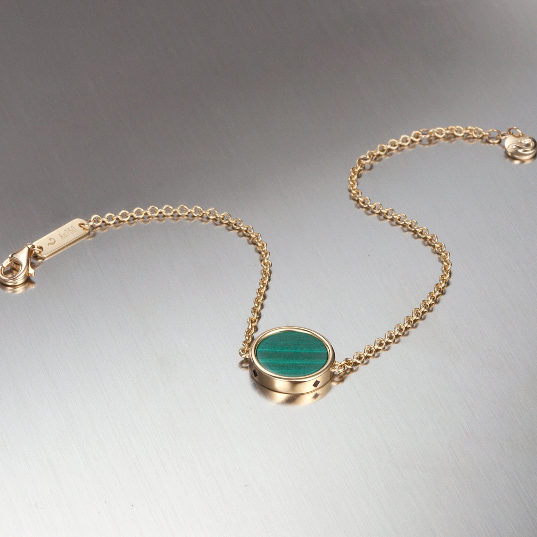 Malachite Window Bracelet