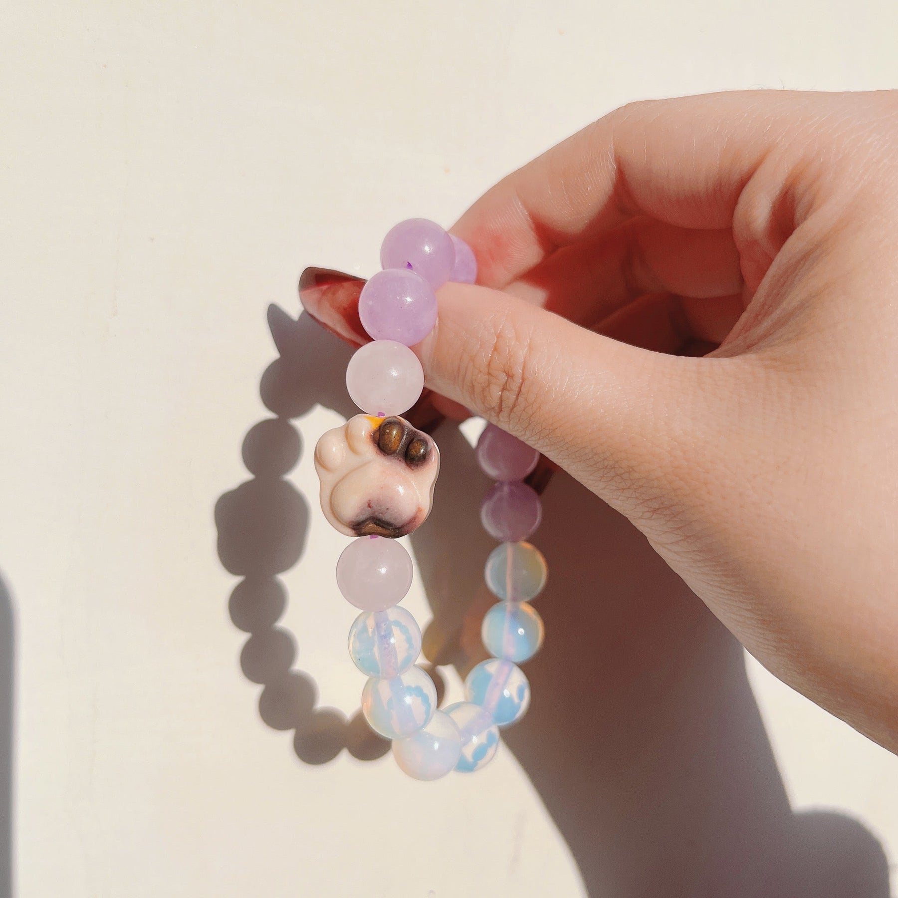 Dreamy Cat Paw Crystal Bracelet