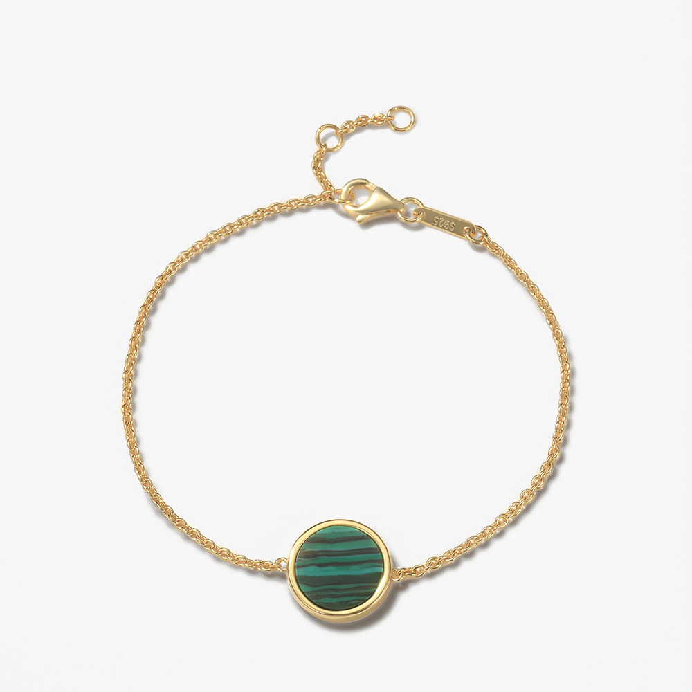 Malachite Window Bracelet
