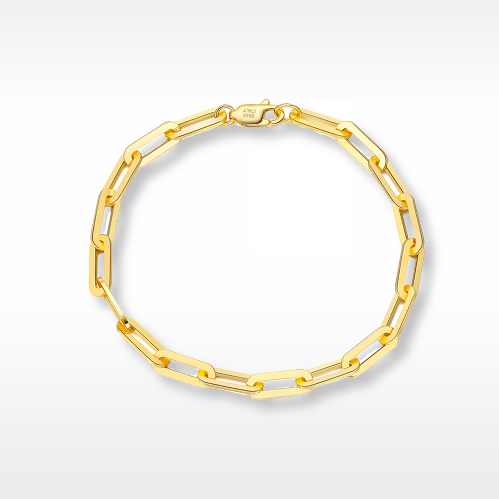 Vermeil Link Chain Bracelet