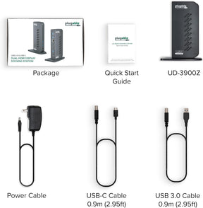 Plugable USB 3.0 and USB-C Universal Laptop Docking Station