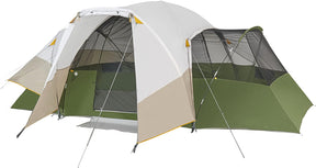 Slumberjack 8 Person Hybrid Dome Family Camping Tent with 2 Rooms