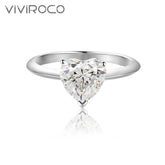 【02LIVE # link 49 - BUY 1 GET 1 free ring】RM1046 S925 Silver Moissanite Ring 2 Carat