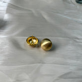 Vivian #14 [matt gold plated earring studs vintage design alloy copper]