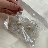 Vivian 20 pearl flower earrings studs fancy design alloy copper