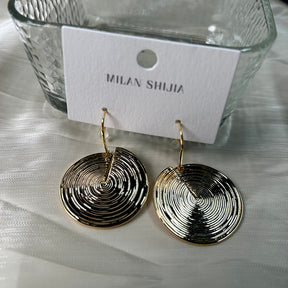 Vivian #8 [18K gold plated earring hoops alloy copper]