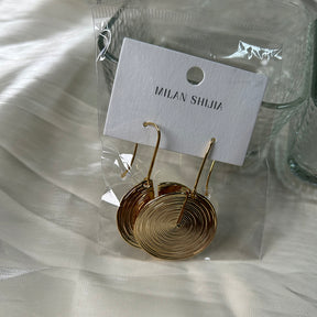 Vivian #8 [18K gold plated earring hoops alloy copper]