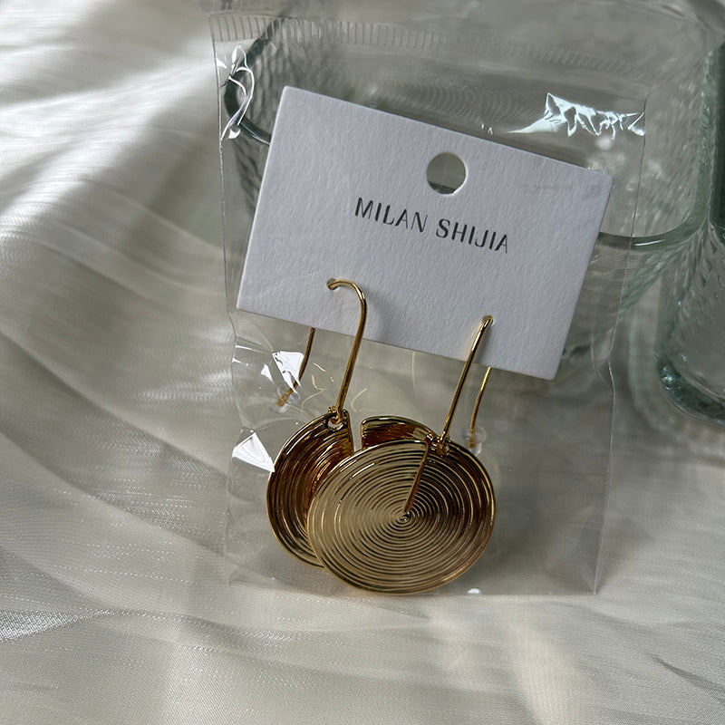 Vivian #8 [18K gold plated earring hoops alloy copper]
