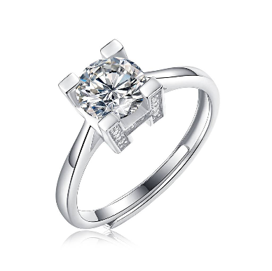 Adjustable Moissanite encounter Rings  R11295-6.5