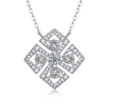 【02LIVE # link 58 - BUY 1 GET 1 free ring】Moissanite Diamond Necklace - Eternal P11663 - 10 points/each Total 50 points