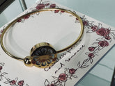 Vivian 39 golden plated bangle with decoration alloy copper