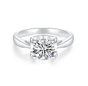 Classic Bull Head S925 Silver Moissanite Diamond Ring