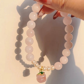 Rose Pearl Crystal Bracelet