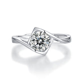 Adjustable Moissanite Angel Kiss Rings R9014-6.5（BUY 1 GET 1 Present ）