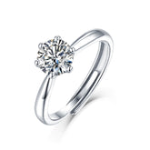 Adjustable Moissanite half of the country Rings R9094-6.5（BUY 1 GET 1 Present ）