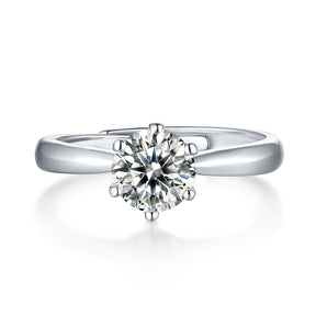 Adjustable Moissanite half of the country Rings R9094-6.5