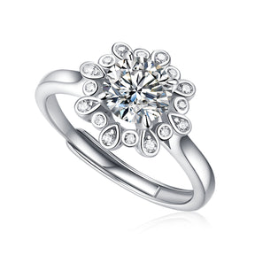 Adjustable Moissanite starry  Rings R10768-6.5