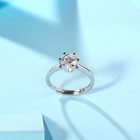 Adjustable Moissanite Star Ring R9194-6.5