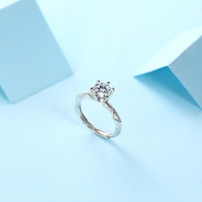 Adjustable Moissanite Vow of Love Rings R9251-6.5