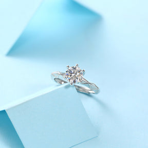 Adjustable Moissanite Vow of Love Rings R9251-6.5