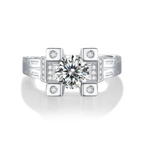 Adjustable Moissanite Van Meng Rings R11164-6.5