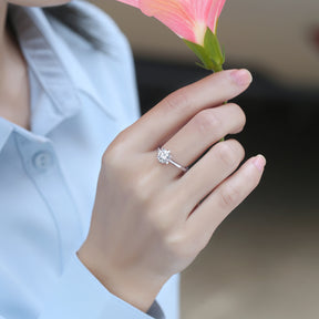 Adjustable Moissanite Star Ring R9194-6.5