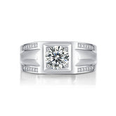 Adjustable Moissanite handsome Rings R11507-6.5（BUY 1 GET 1 Present ）