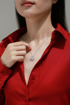 Adjustable Moissanite Care Necklaces P11453-6.5