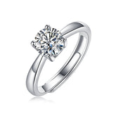 Adjustable Moissanite married Rings R11445-6.5