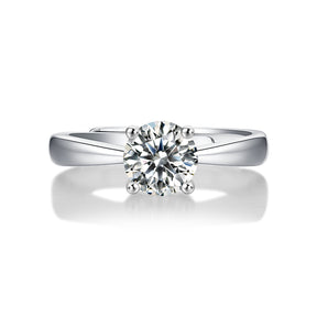 Adjustable Moissanite married Rings R11445-6.5