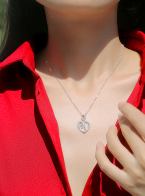 Adjustable Moissanite bosom friend Necklace P11664