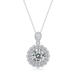 Adjustable Moissanite Floating life like a dream Necklaces P11515-11.0