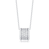 Adjustable Moissanite and listen to the rain Necklaces P11743
