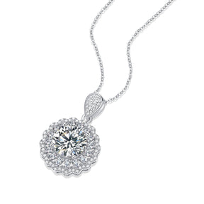Adjustable Moissanite Floating life like a dream Necklaces P11515-11.0