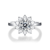 Adjustable Moissanite Open up Rings R10771-6.5（BUY 1 GET 1 Present ）