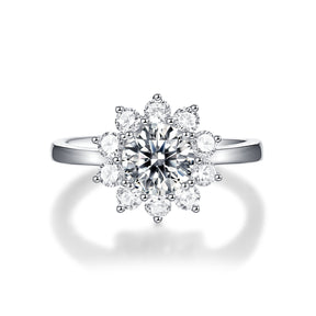 Adjustable Moissanite Open up Rings R10771-6.5（BUY 1 GET 1 Present ）