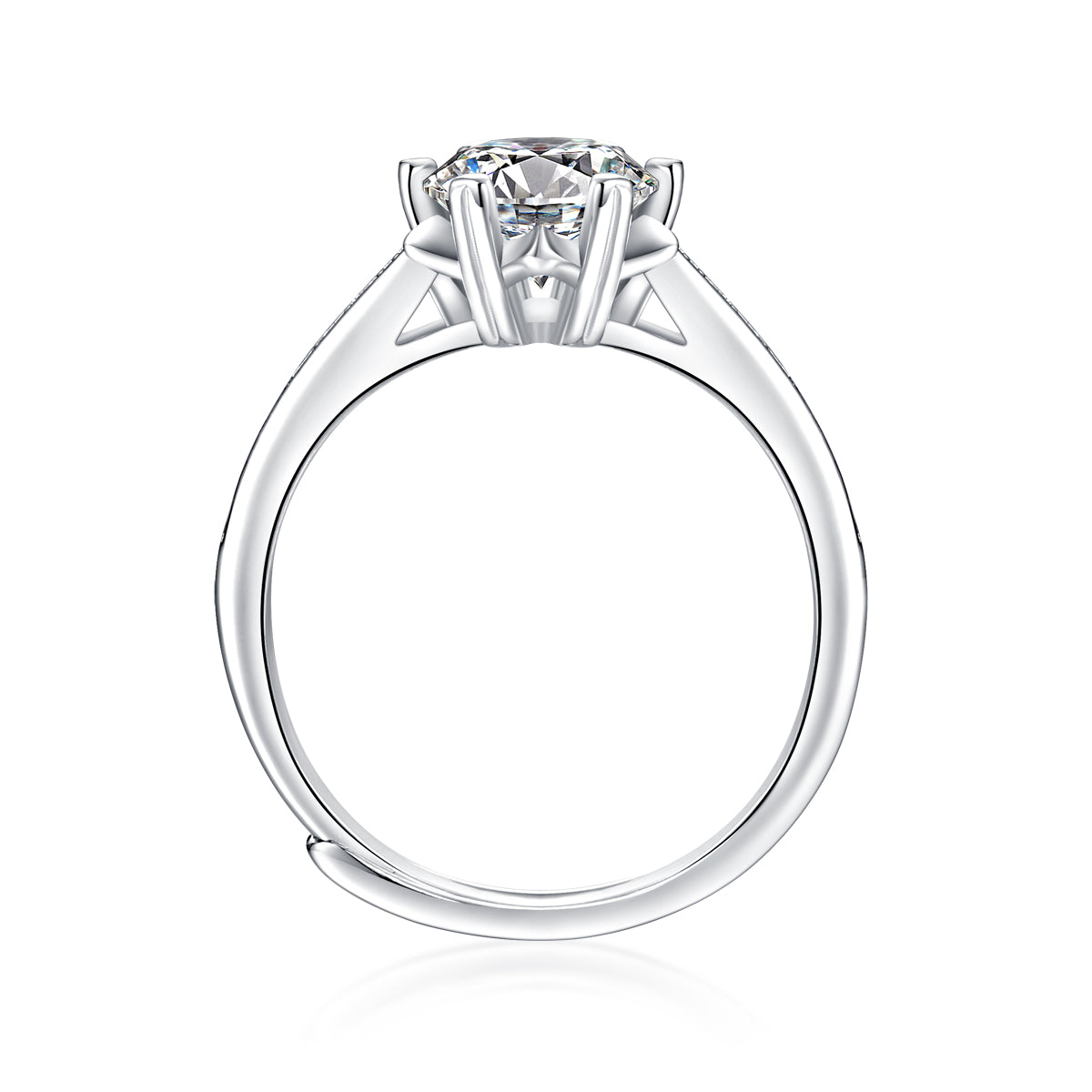 Adjustable Moissanite sweet and greasy Rings R11528-6.5（BUY 1 GET 1 Present ）
