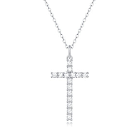 Adjustable Moissanite Faith Necklaces P11546